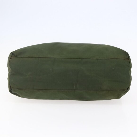 PRADA Tote Bag Nylon Khaki Silver Auth - Picture 11 of 15